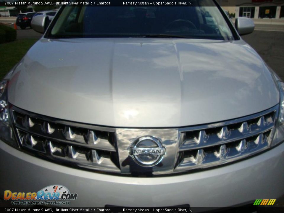2007 Nissan Murano S AWD Brilliant Silver Metallic / Charcoal Photo #13