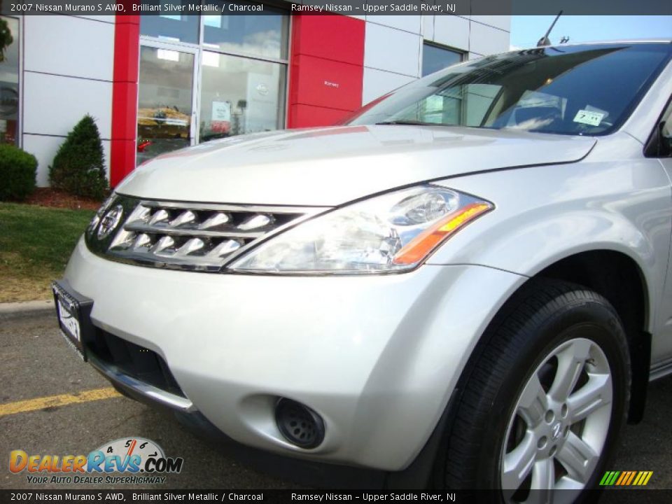 2007 Nissan Murano S AWD Brilliant Silver Metallic / Charcoal Photo #14