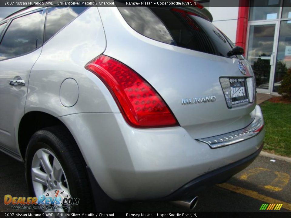 2007 Nissan Murano S AWD Brilliant Silver Metallic / Charcoal Photo #16