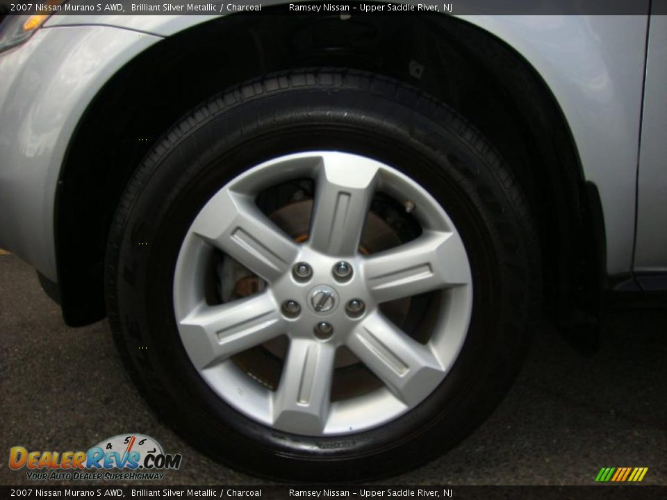 2007 Nissan Murano S AWD Brilliant Silver Metallic / Charcoal Photo #21