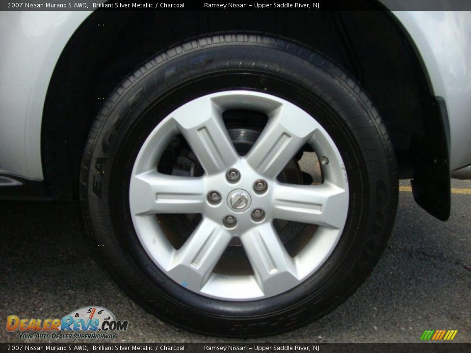 2007 Nissan Murano S AWD Brilliant Silver Metallic / Charcoal Photo #22