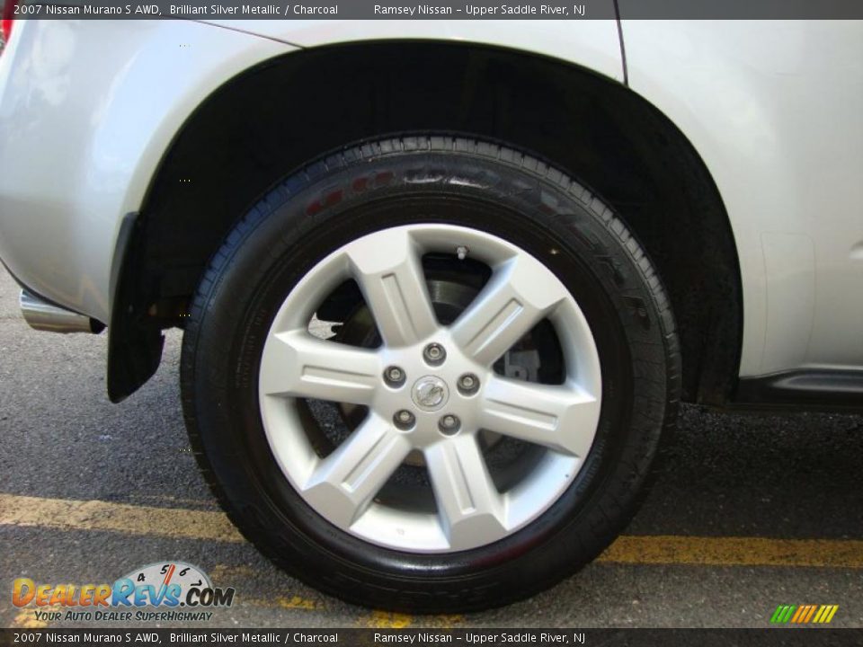 2007 Nissan Murano S AWD Brilliant Silver Metallic / Charcoal Photo #23