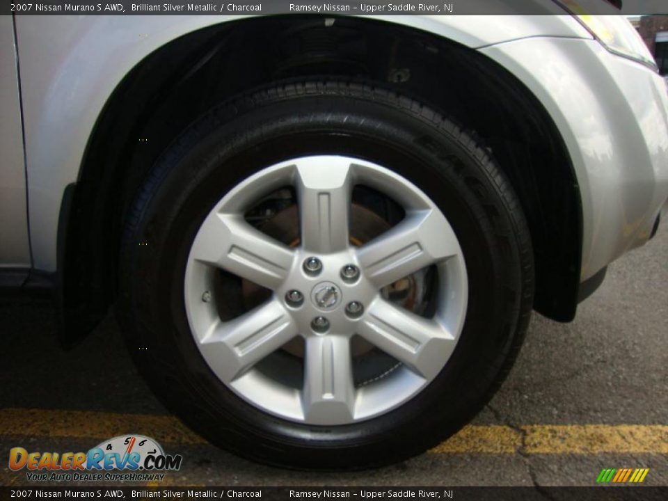 2007 Nissan Murano S AWD Brilliant Silver Metallic / Charcoal Photo #24