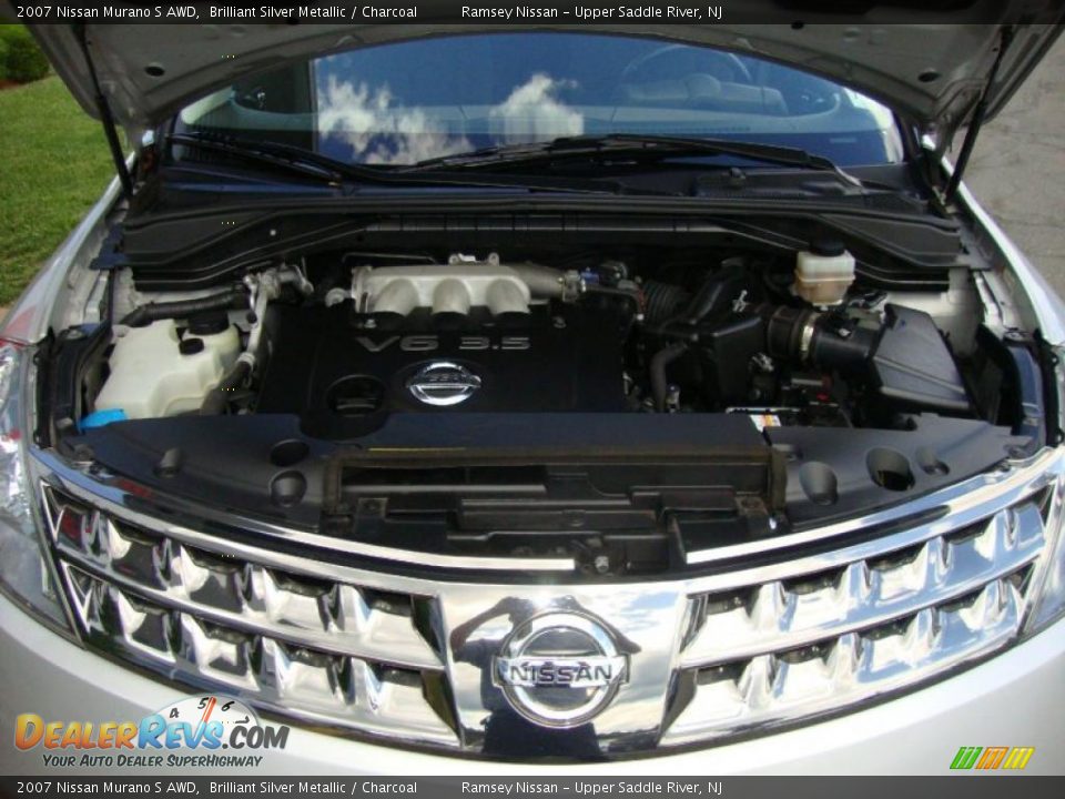 2007 Nissan Murano S AWD Brilliant Silver Metallic / Charcoal Photo #25