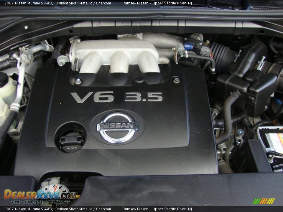 2007 Nissan Murano S AWD Brilliant Silver Metallic / Charcoal Photo #26