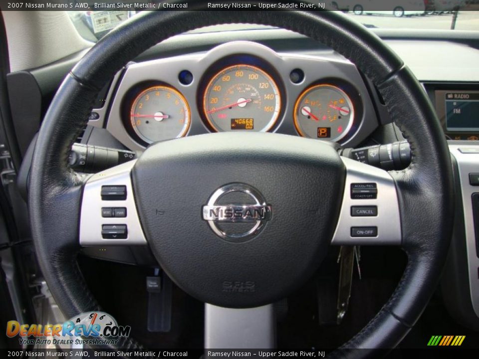 2007 Nissan Murano S AWD Brilliant Silver Metallic / Charcoal Photo #31