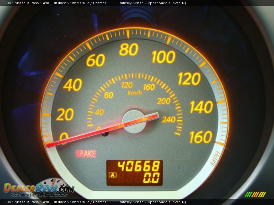 2007 Nissan Murano S AWD Brilliant Silver Metallic / Charcoal Photo #33