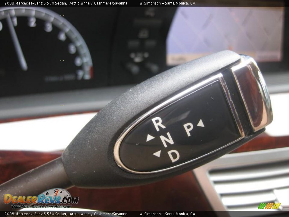 2008 Mercedes-Benz S 550 Sedan Arctic White / Cashmere/Savanna Photo #17