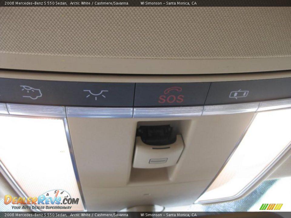 2008 Mercedes-Benz S 550 Sedan Arctic White / Cashmere/Savanna Photo #18
