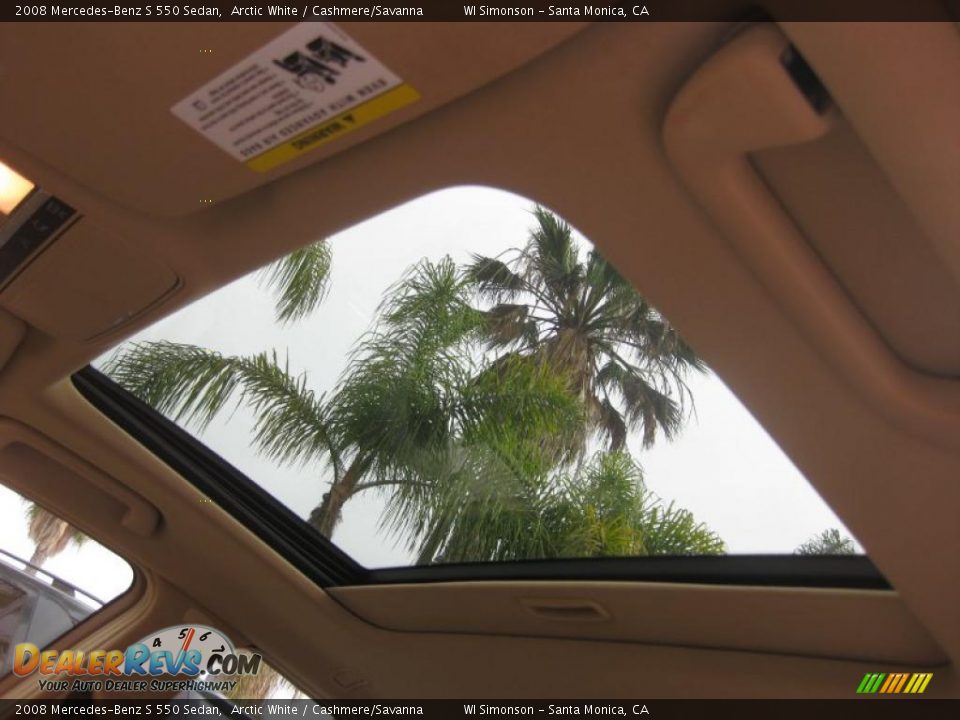 2008 Mercedes-Benz S 550 Sedan Arctic White / Cashmere/Savanna Photo #24