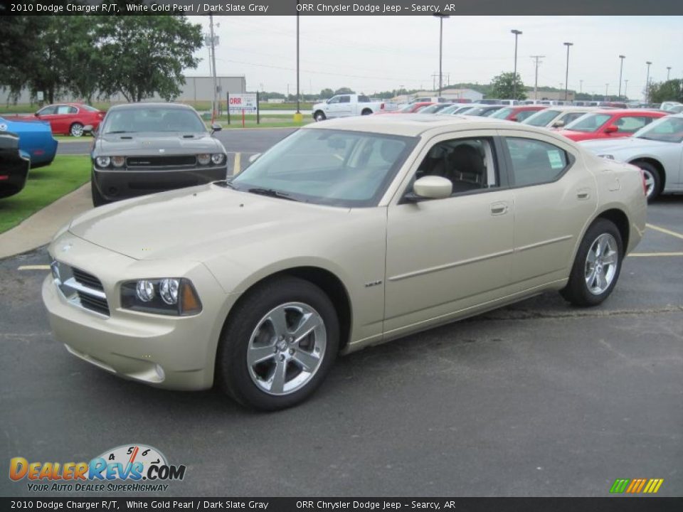 2010 Dodge Charger R/T White Gold Pearl / Dark Slate Gray Photo #1