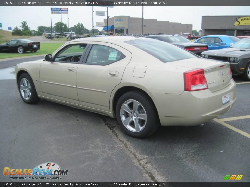 2010 Dodge Charger R/T White Gold Pearl / Dark Slate Gray Photo #6