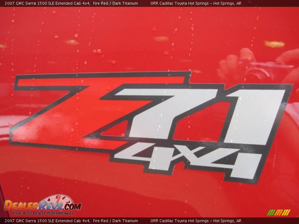 2007 GMC Sierra 1500 SLE Extended Cab 4x4 Fire Red / Dark Titanium Photo #7