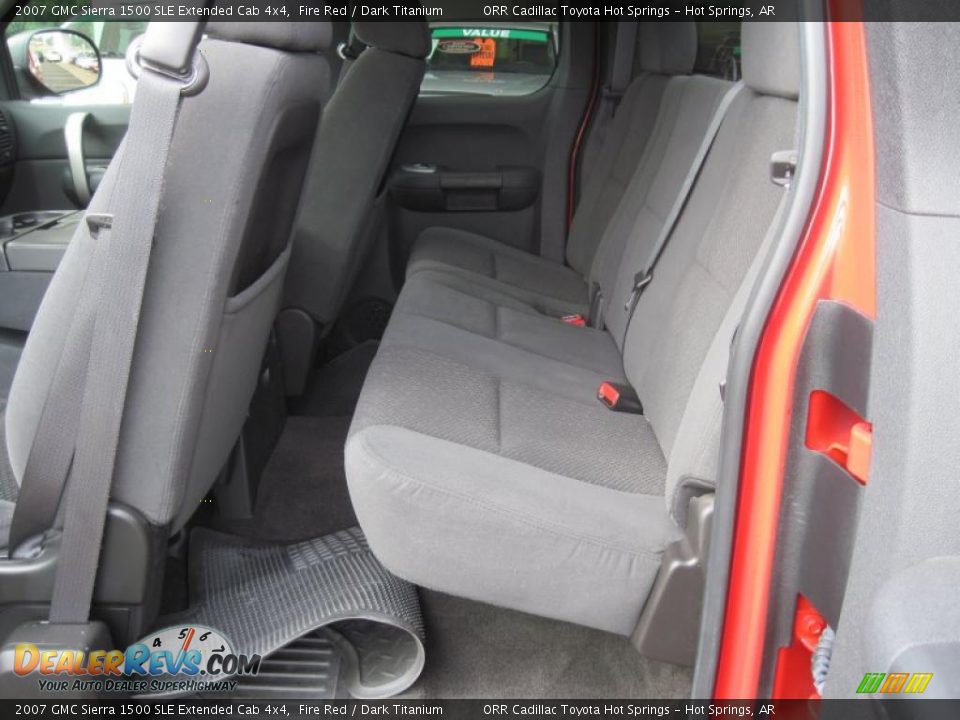 2007 GMC Sierra 1500 SLE Extended Cab 4x4 Fire Red / Dark Titanium Photo #13