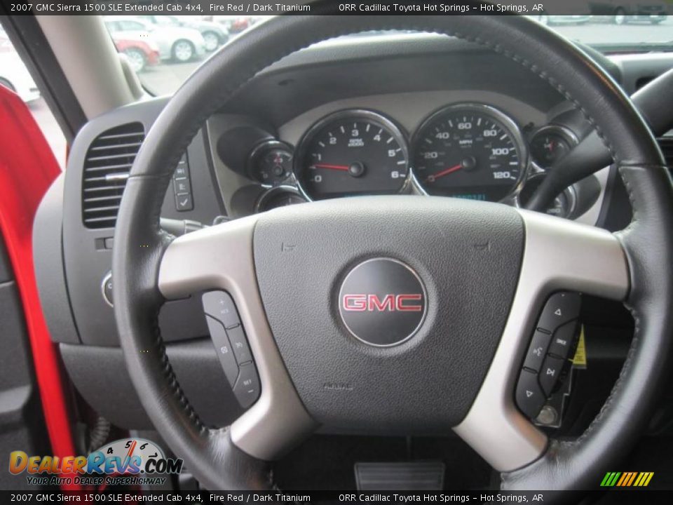 2007 GMC Sierra 1500 SLE Extended Cab 4x4 Fire Red / Dark Titanium Photo #16