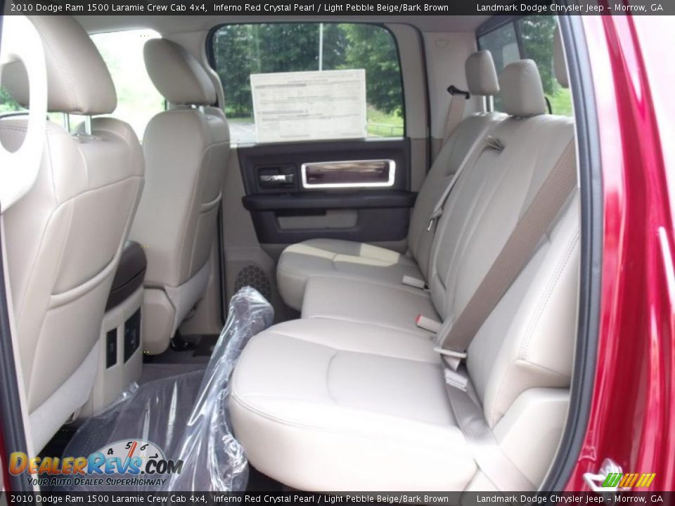 2010 Dodge Ram 1500 Laramie Crew Cab 4x4 Inferno Red Crystal Pearl / Light Pebble Beige/Bark Brown Photo #8