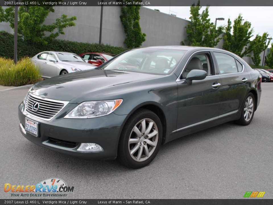 2007 Lexus LS 460 L Verdigris Mica / Light Gray Photo #3