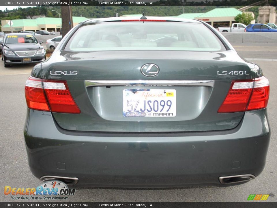 2007 Lexus LS 460 L Verdigris Mica / Light Gray Photo #6