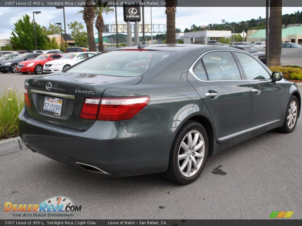 2007 Lexus LS 460 L Verdigris Mica / Light Gray Photo #7