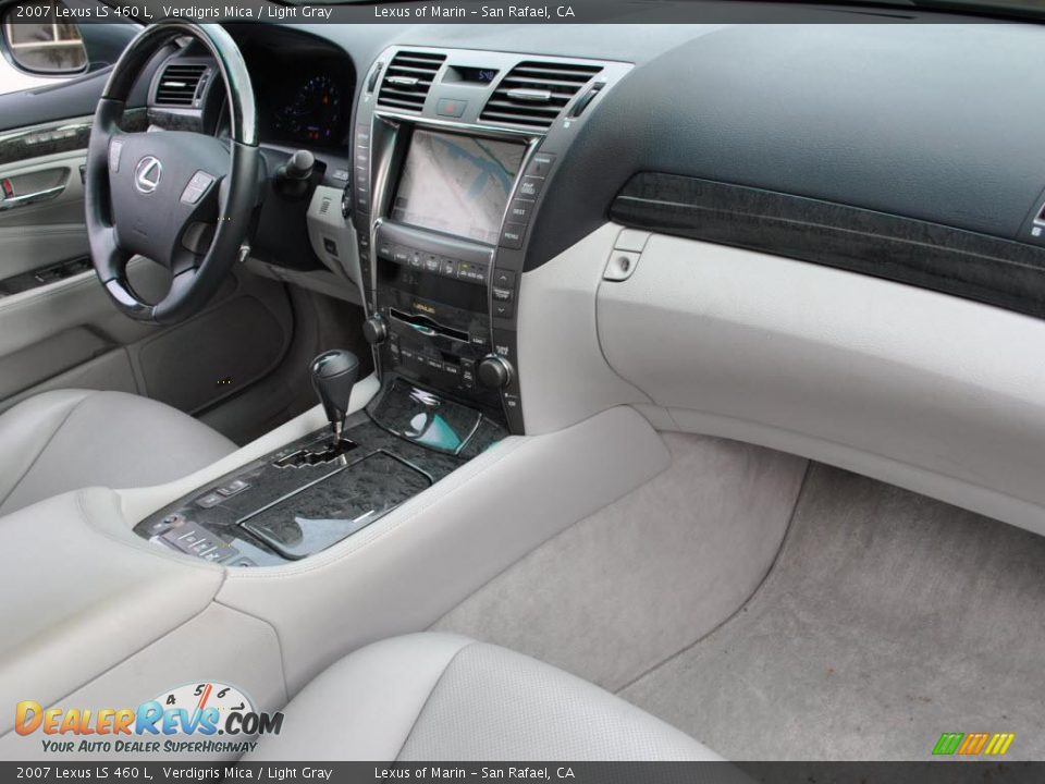 2007 Lexus LS 460 L Verdigris Mica / Light Gray Photo #12