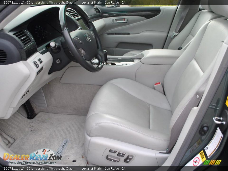 2007 Lexus LS 460 L Verdigris Mica / Light Gray Photo #13