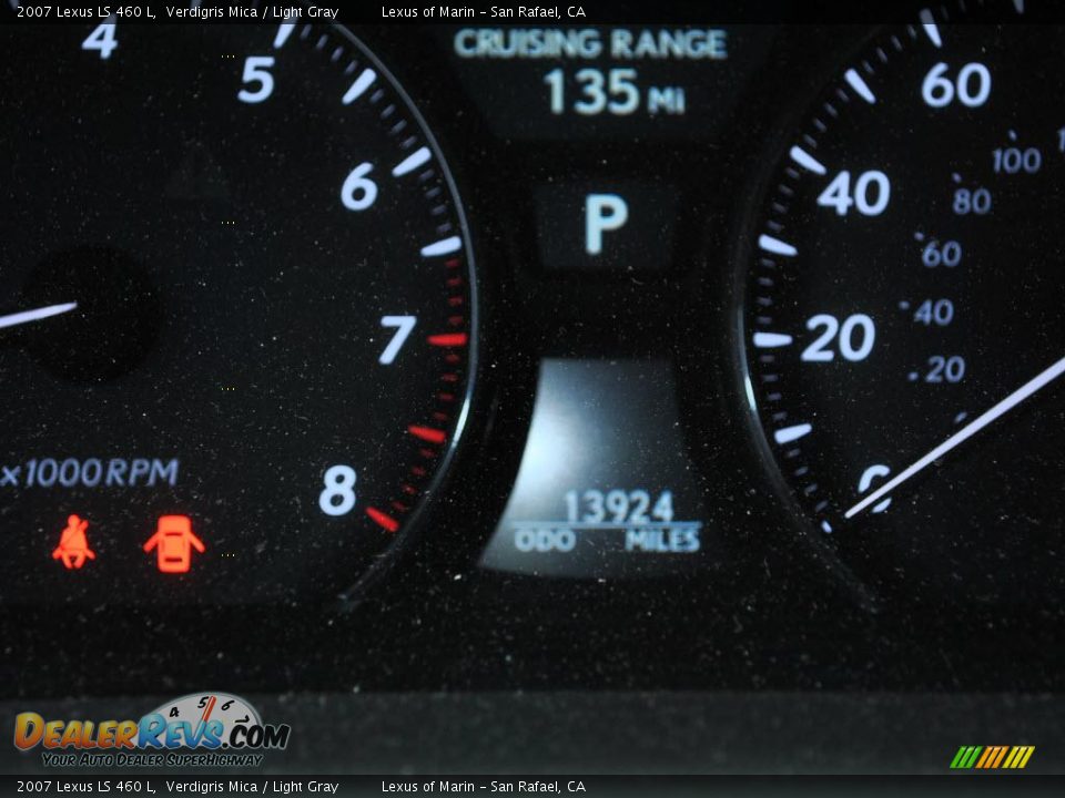 2007 Lexus LS 460 L Verdigris Mica / Light Gray Photo #14