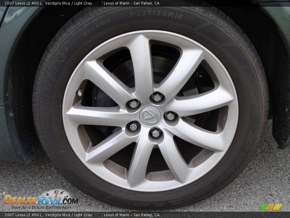 2007 Lexus LS 460 L Verdigris Mica / Light Gray Photo #20