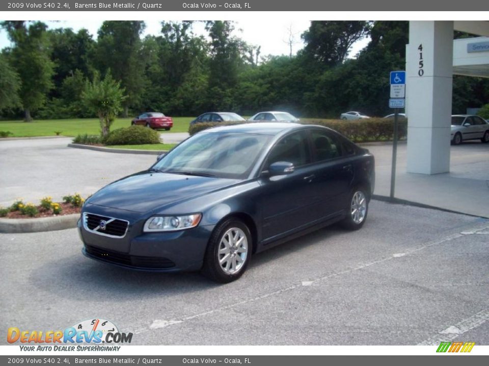 2009 Volvo S40 2.4i Barents Blue Metallic / Quartz Photo #3