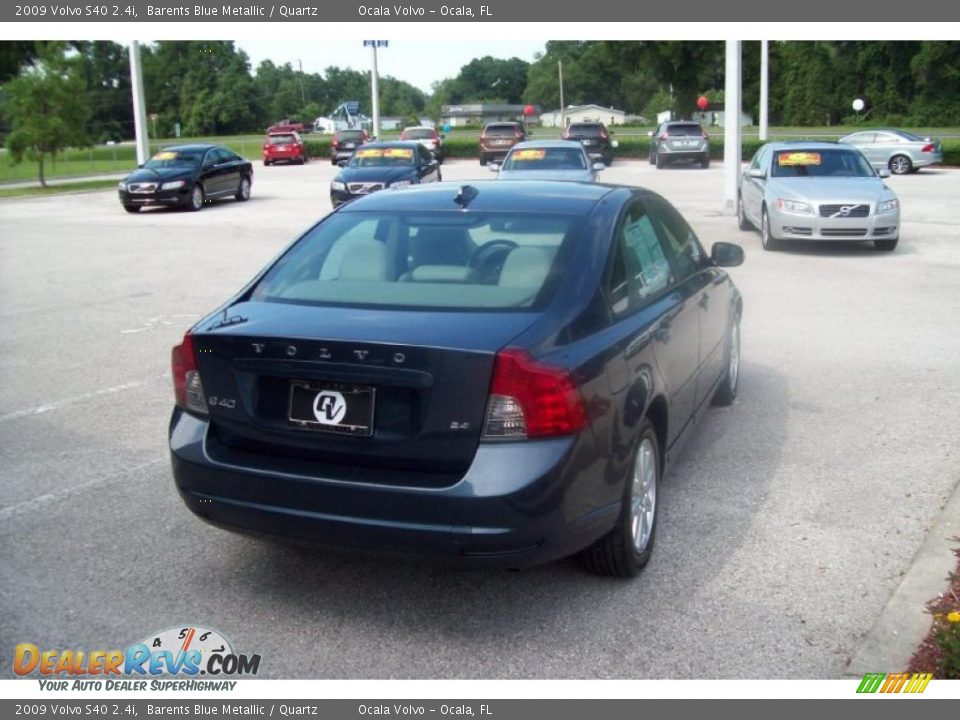 2009 Volvo S40 2.4i Barents Blue Metallic / Quartz Photo #7