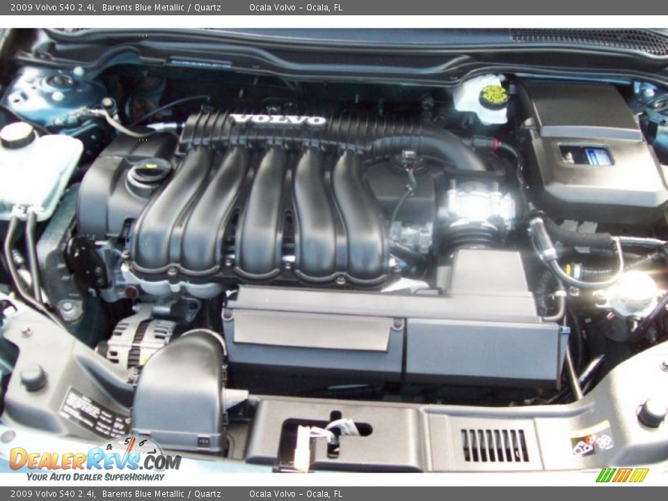 2009 Volvo S40 2.4i Barents Blue Metallic / Quartz Photo #10
