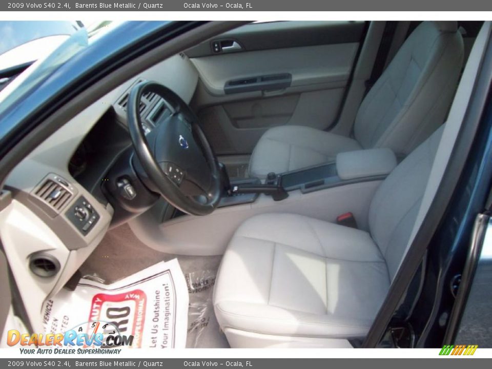 2009 Volvo S40 2.4i Barents Blue Metallic / Quartz Photo #11