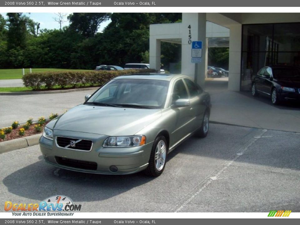 2008 Volvo S60 2.5T Willow Green Metallic / Taupe Photo #3