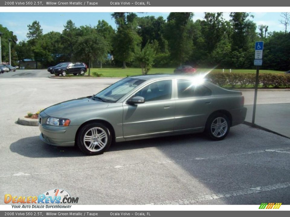 2008 Volvo S60 2.5T Willow Green Metallic / Taupe Photo #4