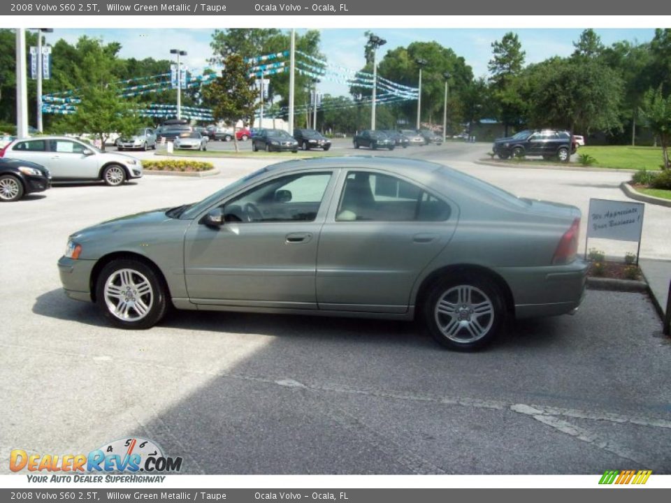 2008 Volvo S60 2.5T Willow Green Metallic / Taupe Photo #5