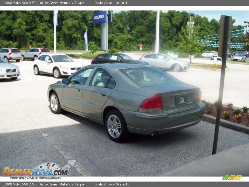 2008 Volvo S60 2.5T Willow Green Metallic / Taupe Photo #6