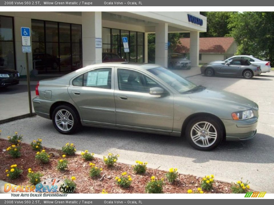 2008 Volvo S60 2.5T Willow Green Metallic / Taupe Photo #9
