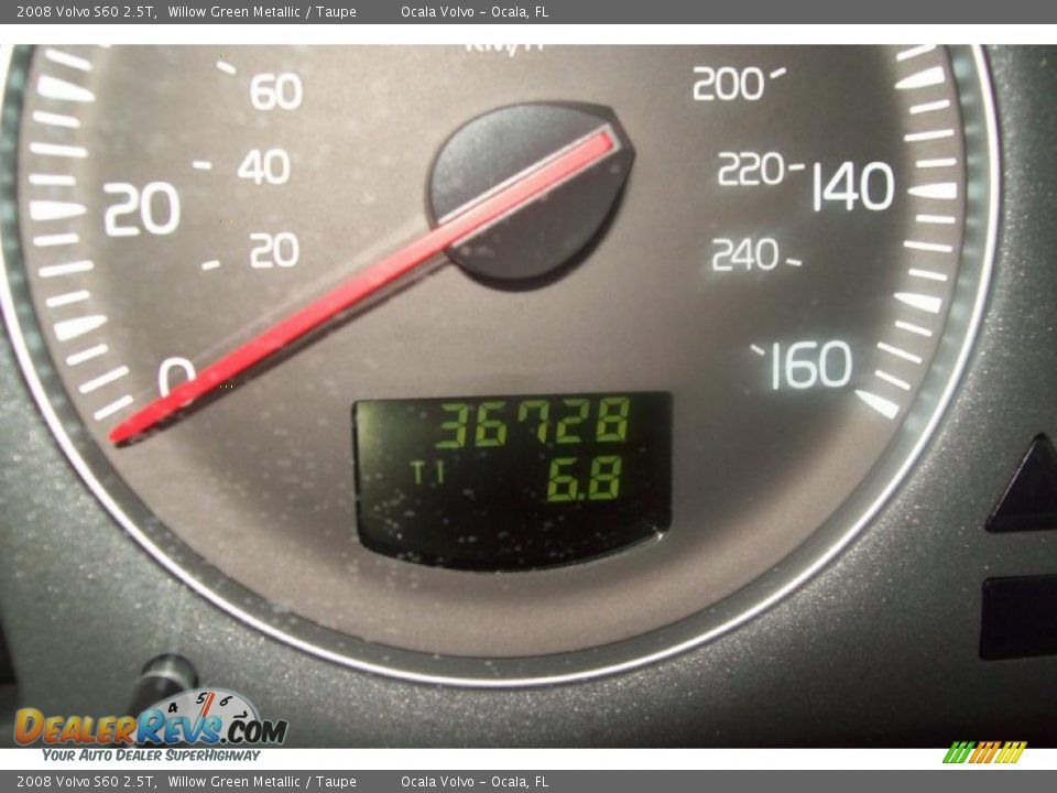 2008 Volvo S60 2.5T Willow Green Metallic / Taupe Photo #12