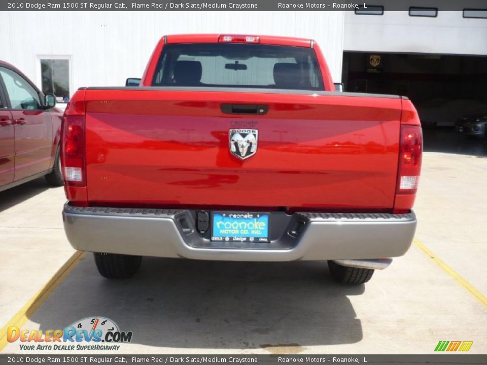 2010 Dodge Ram 1500 ST Regular Cab Flame Red / Dark Slate/Medium Graystone Photo #3