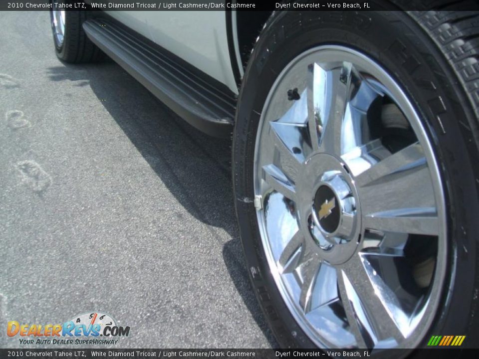 2010 Chevrolet Tahoe LTZ White Diamond Tricoat / Light Cashmere/Dark Cashmere Photo #9