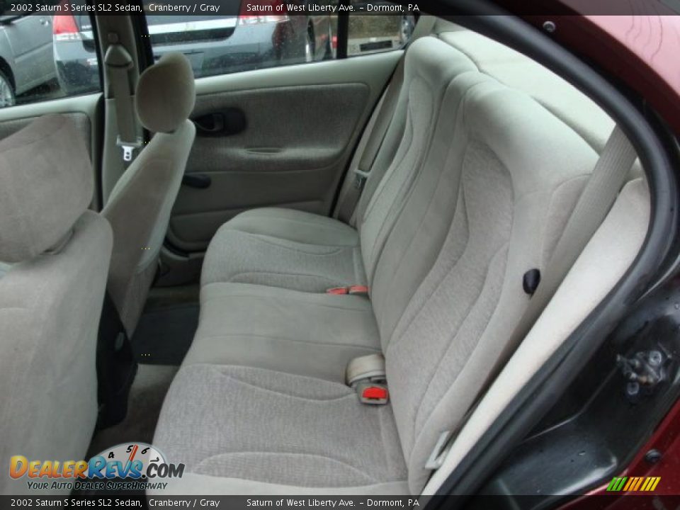 2002 Saturn S Series SL2 Sedan Cranberry / Gray Photo #9