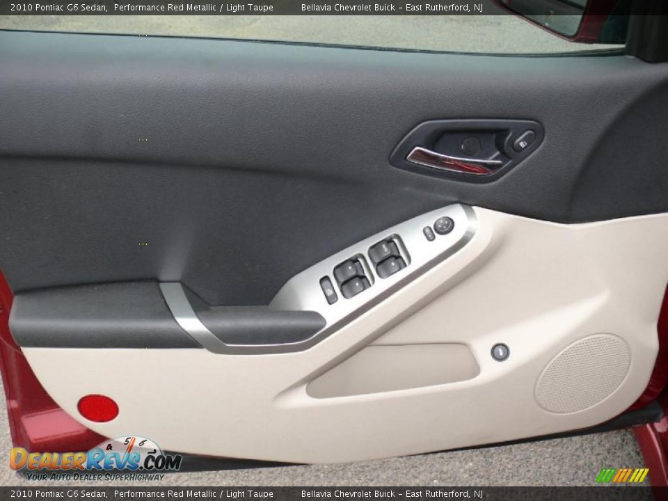2010 Pontiac G6 Sedan Performance Red Metallic / Light Taupe Photo #6