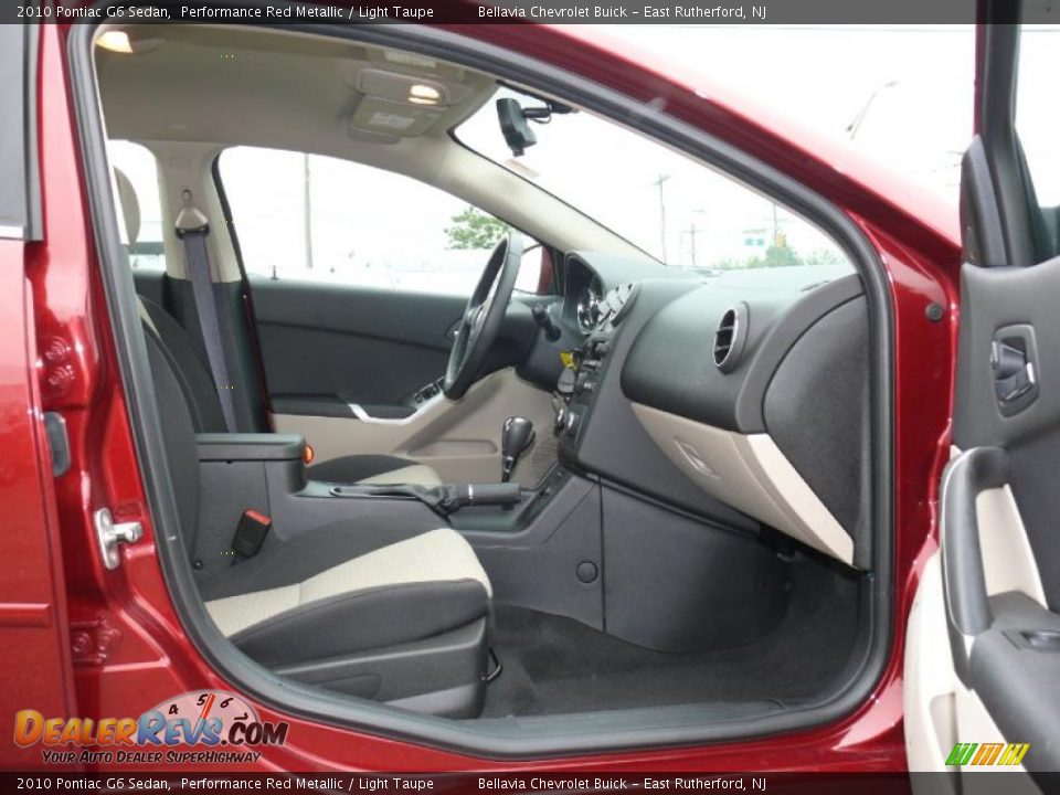 2010 Pontiac G6 Sedan Performance Red Metallic / Light Taupe Photo #8