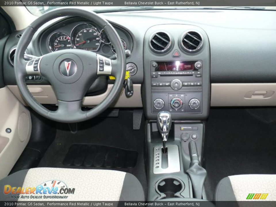 2010 Pontiac G6 Sedan Performance Red Metallic / Light Taupe Photo #9