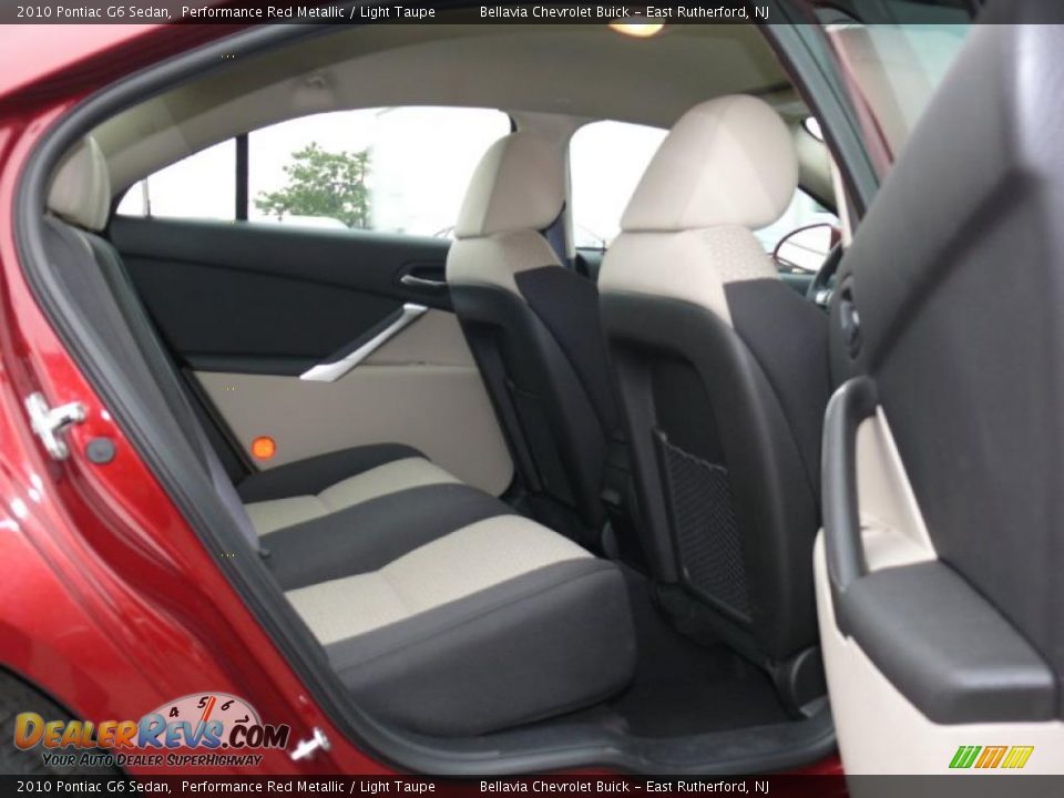 2010 Pontiac G6 Sedan Performance Red Metallic / Light Taupe Photo #12