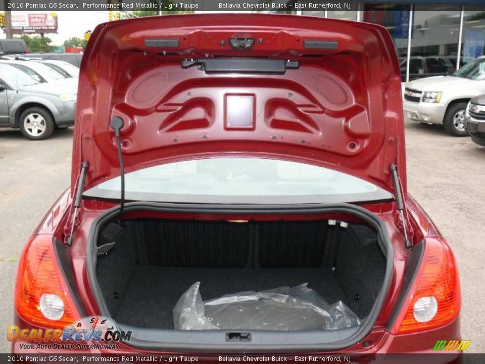 2010 Pontiac G6 Sedan Performance Red Metallic / Light Taupe Photo #13