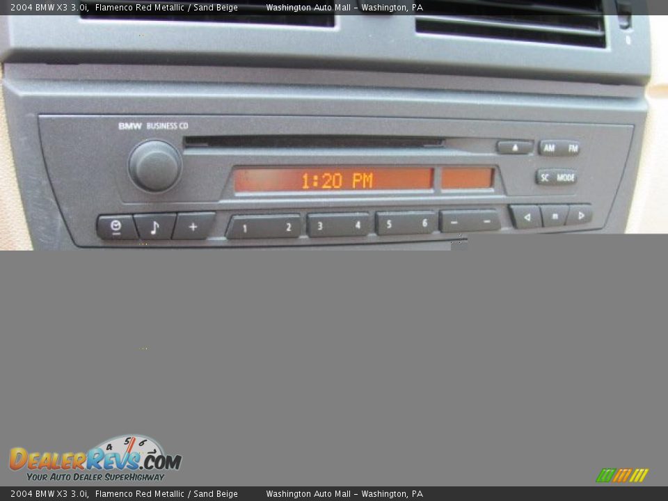2004 BMW X3 3.0i Flamenco Red Metallic / Sand Beige Photo #17