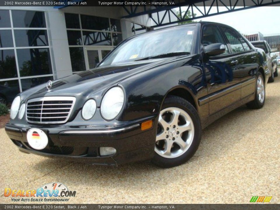 2002 Mercedes-Benz E 320 Sedan Black / Ash Photo #1