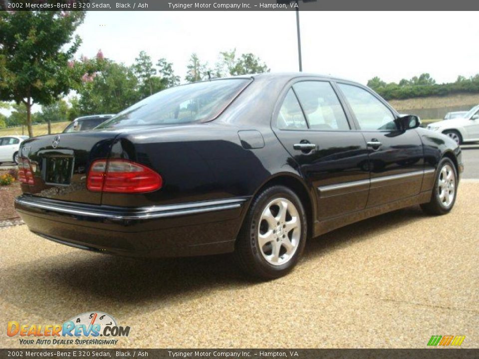 2002 Mercedes-Benz E 320 Sedan Black / Ash Photo #5