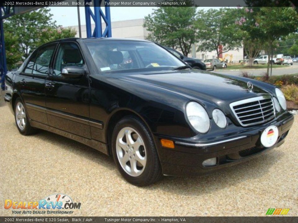 2002 Mercedes-Benz E 320 Sedan Black / Ash Photo #7