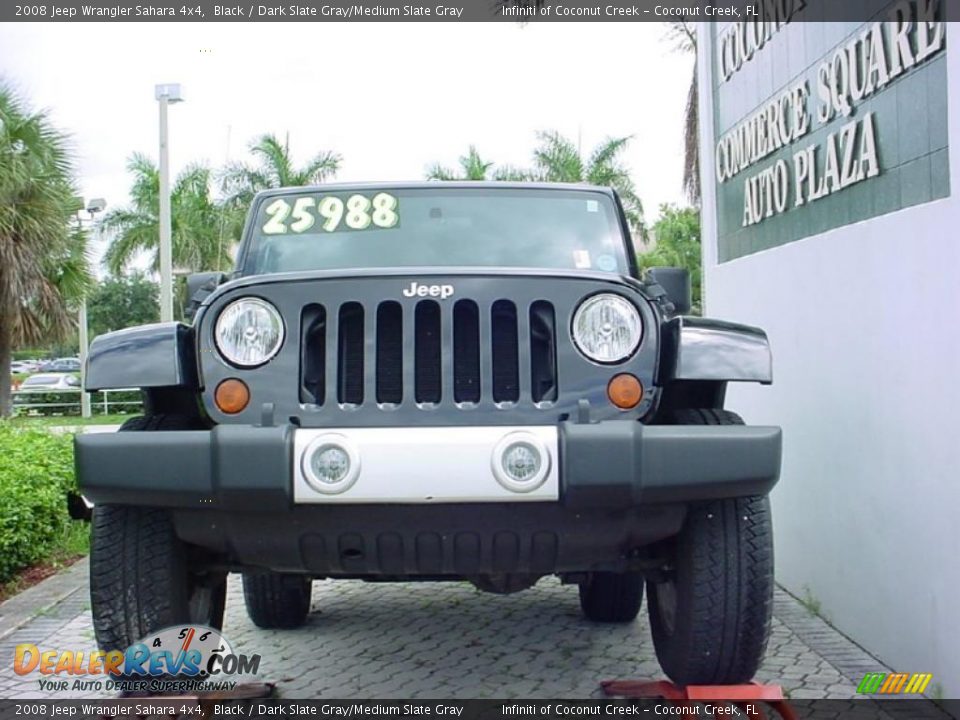 2008 Jeep Wrangler Sahara 4x4 Black / Dark Slate Gray/Medium Slate Gray Photo #3
